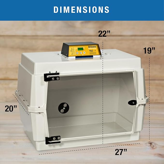 Brinsea TLC-50 Advance Series II Large Bird Brooder Pet Incubator with Nebulizer and Digital Display, ICU Incubator for Adult Birds, Newborn Puppies, Kittens, and Other Small Animals - Image 8