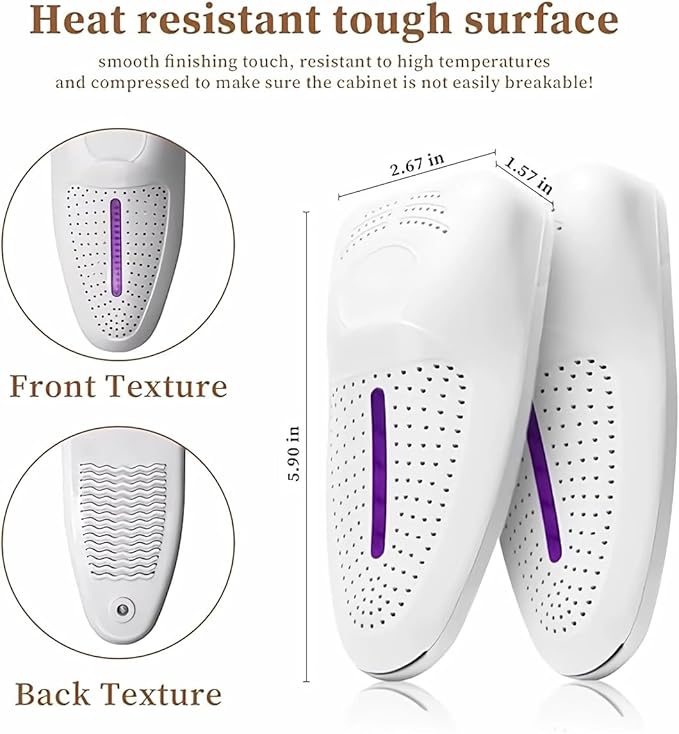 Boot Dryer Shoe Dryer, Portable Footwear Dryers Machine with Auto Temperature Control for Rainy Seasons Winter Travel, Extendable Boot Warmer Drying for Shoes, Gloves, Socks - Image 5