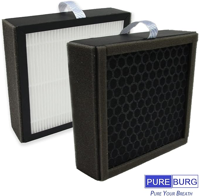 PUREBURG Replacement Filter Compatible with Tenergy Sorbi DH02 Dehumidifier Air Purifier 2-in-1(1000ML) & Afloia Q8 & Honati Hysure Q7,3-Pack H13 HEPA + Activated Carbon Version - Image 5