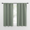 NICETOWN Window Curtains Blackout Drapes - Thermal Insulated Solid Rod Pocket Blackout Curtains/Draperies for Living Room (Sage Green, One Pair, 29 by 50-Inch) by NICETOWN