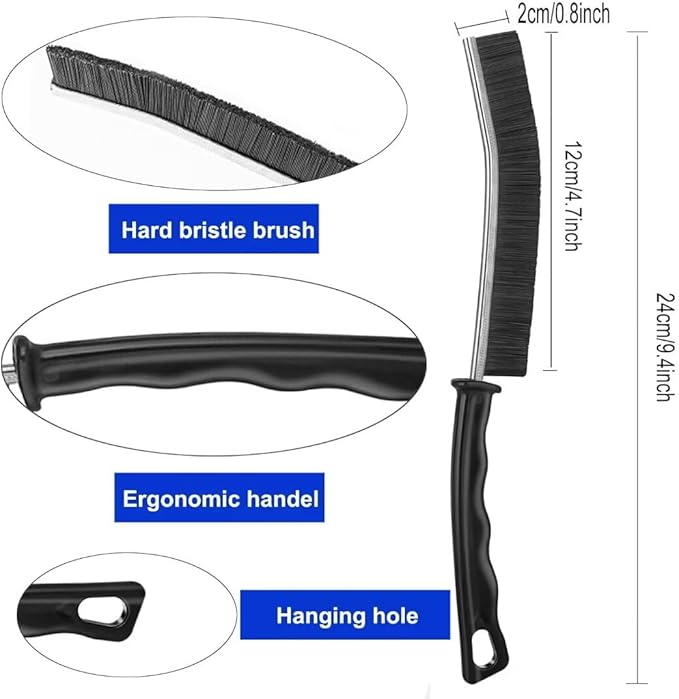 Deep Clean Brush Set Crevice Cleaning Brush Window Groove Cleaner Tools Kit for Small Spaces, Sliding Door, Shutter, Air Conditioner, Bathroom/Shower, Blinds, Vents - Image 7