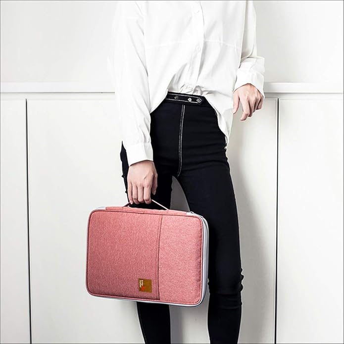 Document A4 Bag Case Waterproof Organizer Portfolio Office Travel Zipper Multi-Function Pouch - Image 7