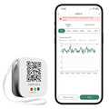 Freshliance Bluetooth Temperature Humidity Data Logger Hygrometer Thermometer with LED Display, Automated Data Graphing Analysis and Multi-user Data Sharing, Location Information via APP BlueTag TH100 by FRESHLIANCE