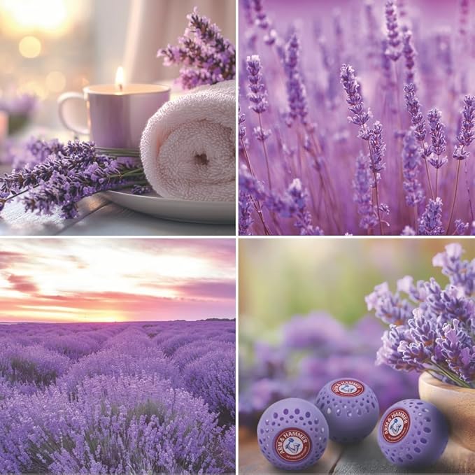 Arm & Hammer Odor Busterz Lavender Deodorizing Balls - Air Freshener and Odor Eliminator - Long-Lasting Freshness for Home, Bathroom, Closet, Gym Bags, Sports Gear and More - 3-Count, Lavender Scent - Image 3