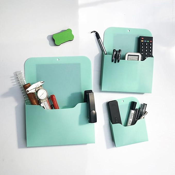Strong Magnets Marker Wall File Holder for Children Teachers Magnetic Dry Cleaner Cup Storage Box Space Saving Fridge File Organiser - Image 3
