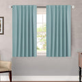 H.VERSAILTEX Blackout Curtains Thermal Insulated Window Treatment Panels Room Darkening Blackout Drapes for Living Room Back Tab/Rod Pocket Bedroom Draperies (2 Panels, Mineral Blue, 52 x 45 Inch) by HVERSAILTEX