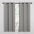 NICETOWN Blackout Curtains 63 inches Long, Thermal Insulated Solid Grommet Top Blackout Curtains/Drapes for Office (Sand Color, 1 Pair, 42 x 63 inches) by NICETOWN