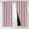 NICETOWN 100% Blackout Lined Curtains, Baby Pink, 1 Pair, 62" Width x 63" Length Each Panel, 2 Thick Layers Completely Blackout Window Treatment Thermal Insulated Drapes for Kitchen/Bedroom by NICETOWN