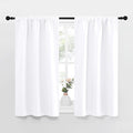 NICETOWN RV Curtains for Camper Windows, White Curtains for Kitchen Window, Home Decoration Light Filtering Curtains & Drapes for Small Window (29" Wide by 40inches Long, 1 Pair) by NICETOWN