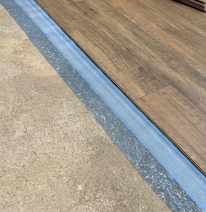 3in1 Vapor Barrier Flooring Underlayment w/Overlap and pre-Attached Tape Strip - Bestlaminate- 2mm - 100sq.ft roll - Image 8