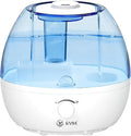 KVM Ultrasonic Cool Mist Humidifier, Quiet Air Humidifiers for Bedroom, Nursery, Office, & Indoor Plants, 360 Rotation Nozzle & 2L Water Tank & Night Light by Unknown