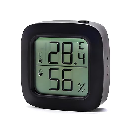 Digital Reptile Thermometer Hygrometer Precise Temp & Humidity Gauge for Terrariums/Tanks Compact LCD Display for Reptiles/Amphibians Habitat Monitoring by JLENOVEG