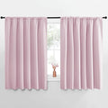 NICETOWN Blackout Curtains for Bedroom, Blackout Curtain Panels, Baby Pink, 1 Pair, 62 by 63-inch, Window Treatment Energy Saving Thermal Insulated Solid Rod Pocket Blackout Drapes/Draperies by NICETOWN