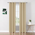 ChrisDowa Blackout Curtains 84 inches Long for Bedroom - 2 Panels Set Grommet Thermal Insulated Room Darkening Curtains for Living Room (Biscotti Beige, 42 x 84 Inch) by ChrisDowa