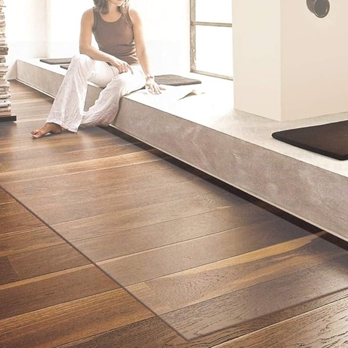 NECAUX Custom 16 x 67 Inch Frosted Desk Cover Protector, 1.5mm Thick Water Resistant Plastic Non-Slip Table Pad Table Cover Protector for Coffee Table, Writing Desk, Trainning Table - Image 4
