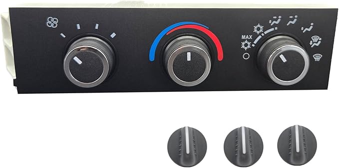 599-217 Front HVAC Climate Control Module Panel is Compatible with 1996-2020 Chevy Express and GMC Savana A/C Heater Control Switch by Unknown