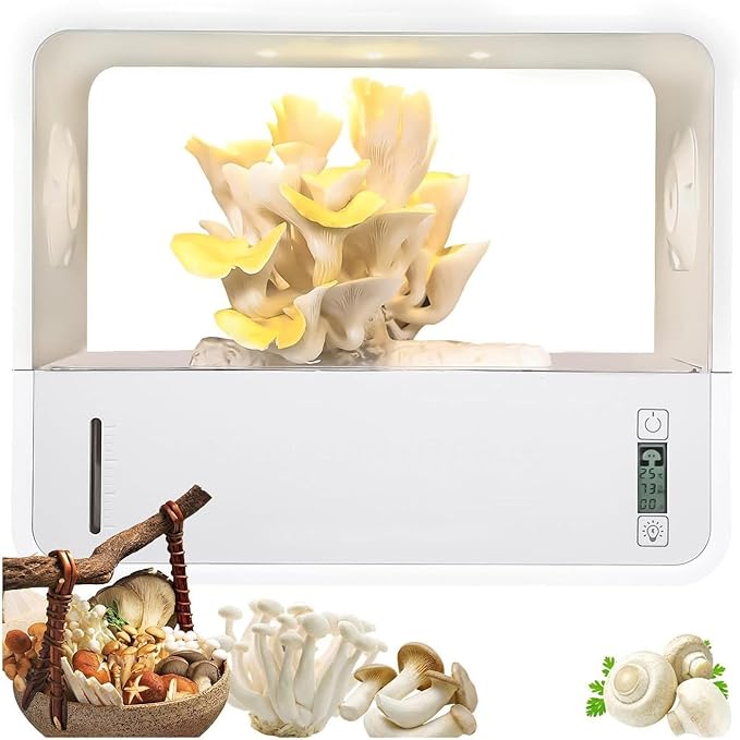 Mushroom Growing Tent, Intelligent Mushroom Growing Kit with Temperature & Humidity Display for Mushroom Lovers, Mycology Fume Hood Propagation Stations for Indoor Mushroom Growers by Unknown