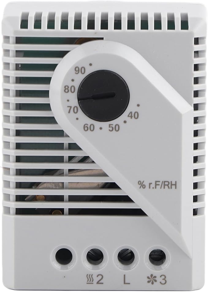 Humidity Controller, Mechanical High Strength PC Material Box/Cover with 12-250V Wide Voltage Input, Hygrostat for Humidity Regulation in Electronic Enclosures and Fan Heaters (MFR012) - Image 6