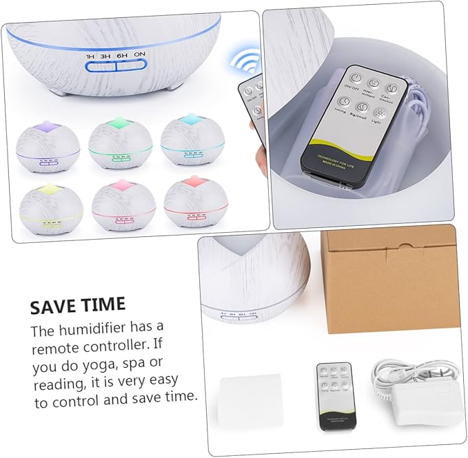 Essential Oil Diffuser Humidifier with Remote Control Soothing Led Light Colors for Yoga Spa and Home Use Aromatherapy Diffuser for Relaxation and Wellness - Image 6