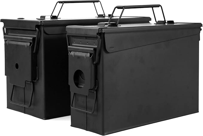 GUGULUZA Metal Ammo Can 30/50 Cal, Lockable Bullet Storage Case, Waterproof & Airtight Containers Box with Flip Top for Long-Term Storage Shotgun, Rifles, Pistols Ammunition - Image 7