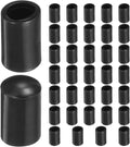 uxcell 36pcs Round Chair Leg Caps 6mm/0.2" PVC Chair Leg Floor Protectors Non-Slip Chair Feet Covers for Hardwood Floors Furniture Protectors, Black by uxcell