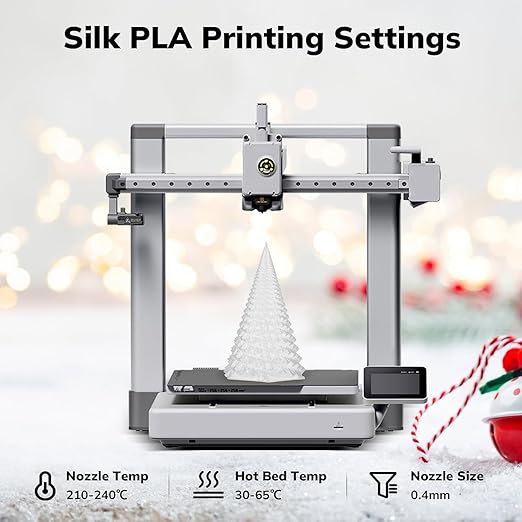 AMOLEN 2kg PLA Pack Glitter Gold & Glitter Silver 3D Printer Filament 1.75mm Shiny Gold Shiny Silver with Sparkles and Glitters Pla 2KG Pack Dimensional Accuracy - Image 6
