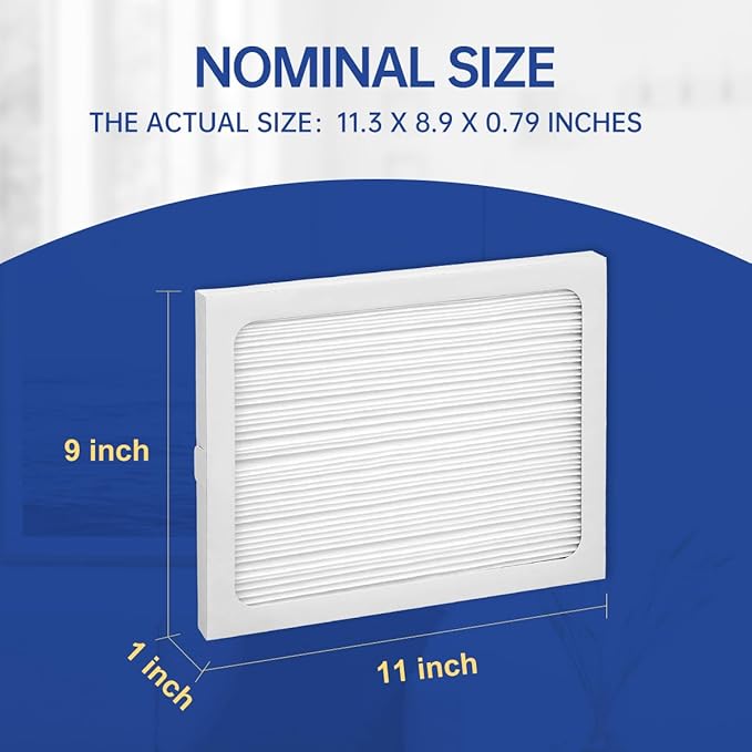9 x 11 x 1 Dehumidifier Filter MERV 13 Compatible with Santa Fe Compact2, Compact70, Ultra70 Dehumidifier, UA 65H, # 4029748 Dehumidifiers Replacement Parts (2-Pack) - Image 3