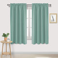 DWCN Blackout Curtains Thermal Insulated, Energy Saving & Noise Reducing Bedroom and Living Room Curtains, Sage Green, W 52x L 63 Inch, Set of 2 Rod Pocket Curtain Panels by DWCN