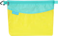 pack all Water-resistant Material Zipper Pouch, Mesh Zipper Bag for Storage, Travel, Office (Large, Yellow) by packall