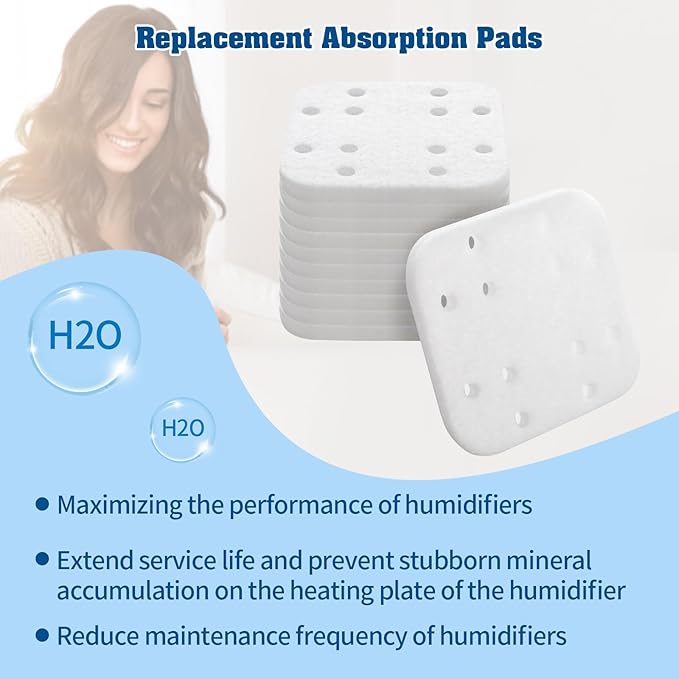 36-Pack Mineral Absorption Pads Compatible with LEVOIT Humidifier Replacement Filter Compatible with LV600S,LV600HH,OasisMist450S - Image 2