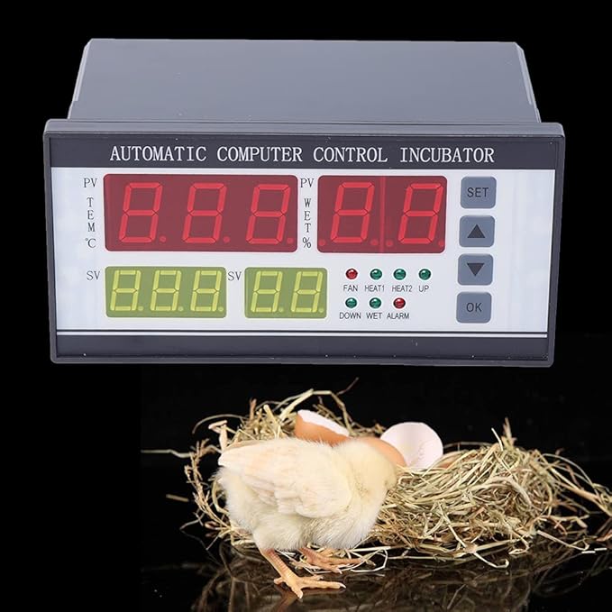 XM-18 Incubator Controller, 110V Automatic Control System Egg Incubator Machine 0-99℃ Temperature Humidity Sensor for Home and Commercial Use - Image 4