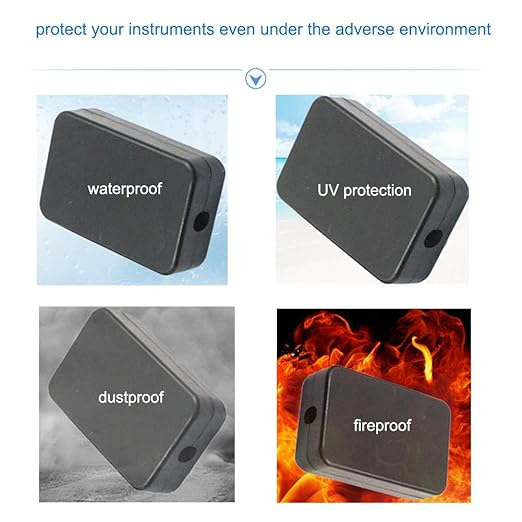 YXQ 55x35x15mm Waterproof Electric Project Case Junction Box with Cover Black Plastic, 6-Pack - Image 5