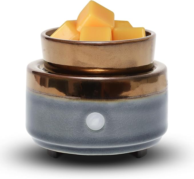kobodon Ceramic Candle Wax Warmer,Home Fragrance Diffuser, Wax Melter Fragrances Candles Oils, Fragrance Warmer Candles or Wax Melts as Gifts for Mom Grandma Women by Kobodon