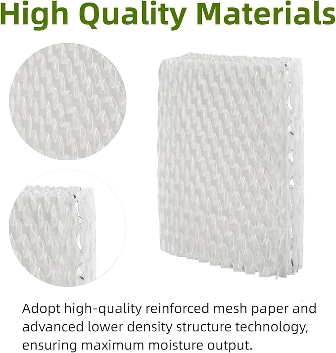 6 PACK WF813 Humidifier Filter Replacement Compatible with Equate EQWF813 EQ-2119-UL, Replacement Wick Compatible with Relion WF813 RCM832 RCM832N and Procare PCWF813 Cool Mist Humidifiers Wick Filter - Image 2