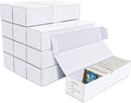 Trading-Card Storage Box, 12-Pack 1000 Count with labels by Leyzan