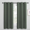 NICETOWN Blackout Curtain Panels, Home Decoration Thermal Insulated Solid Grommet Blackout Drape for Dining Room (Dark Mallard, 1 Pair, 42 by 68-Inch) by NICETOWN