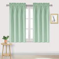 DWCN Blackout Curtains Room Darkening Thermal Insulated Bedroom Curtains Window Curtain Panels, 42 x 54 inches Long, Set of 2 Light Green Rod Pocket Drapes by DWCN