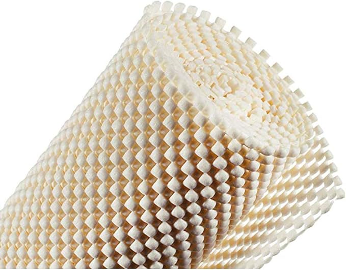 Shelf Liner Drawer Liner Non-Slip Mat Shelves Liners 12" X6.5’ Grid Pattern PVC Non-Adhesive Grip Liner Anti-Slip Mat for Kitchen Cabinets Wire Shelving Pantry Dresser Refrigerator (Beige) - Image 5