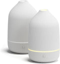 Essential Oil Diffuser, 2Pack, 100ml Aromatherapy Diffuser, Mini Ultrasonic Diffuser for Essential Oil, Home, Office, Cool Mist Humidifier with 7 Led Light, Auto Shut-Off, White by Salubrito