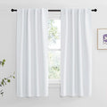 NICETOWN Insulated Room Darkening Curtain Panels - (Cloud Grey Color) W34 x L63, Two Pieces, Modern Design Thermal Privacy Protection Window Treatment Drapes/Draperies for Bedroom by NICETOWN