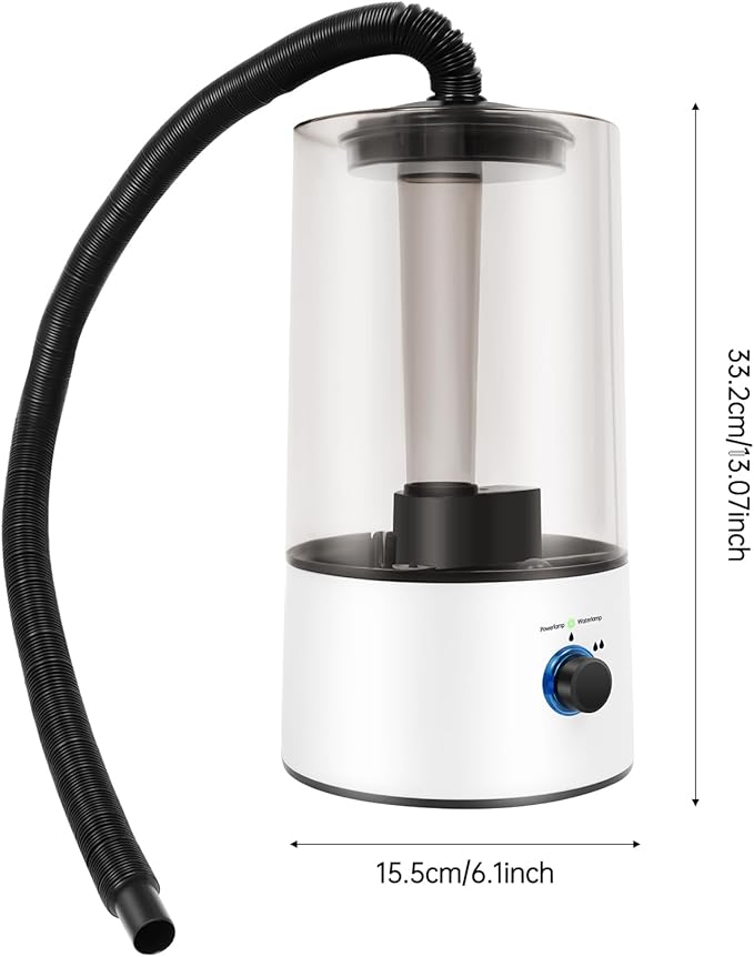 Reptile Humidifier & Fogger 4L Large Capacity Tank Cool Mist Maker with Adjustable Hose, Auto Shut-Off for Terrarium Geckos Snakes Turtles Lizards Frogs - Image 8