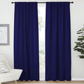 NICETOWN Vertical Blinds Window Curtain Panels - (Royal Blue Color) 52 by 84 inches, Set of 2 Panels, Energy Saving Blackout Curtains for Nursery by NICETOWN