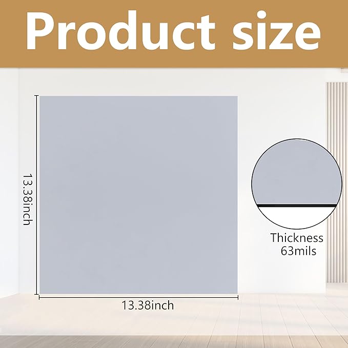 4 Pcs 13.4'' x 13.4'' Strong Magnet Vent Covers, 63Mil Extra Thick Magnetic Register Cover, Square Air Vent Sealing Covers for Home Wall Ceiling Floor HVAC AC RV Steel Vents - Image 2