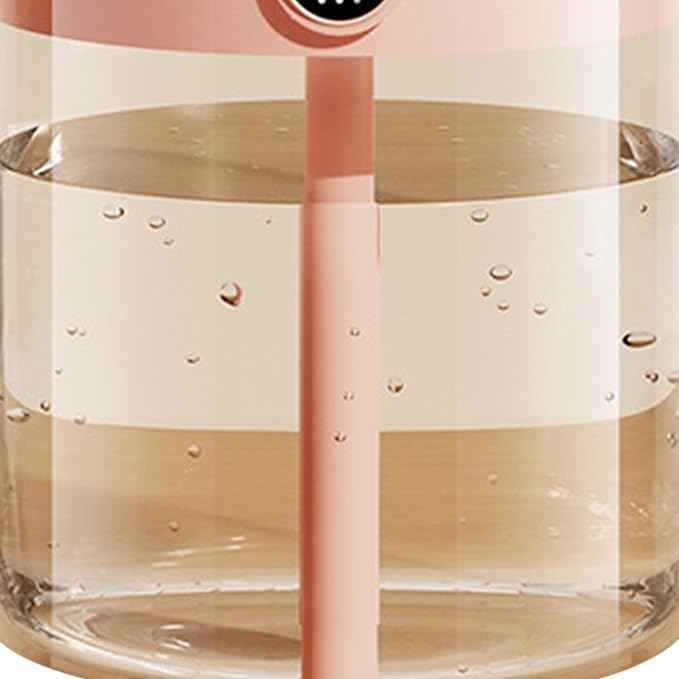 2L Humidifier, Double Nozzle Humidifier, Top Fill Cool Mist Humidifier, USB Humidifier with LCD Humidity Display, Large Capacity Fragrance Oil Diffuser for Home Bedroom[Pink] - Image 8
