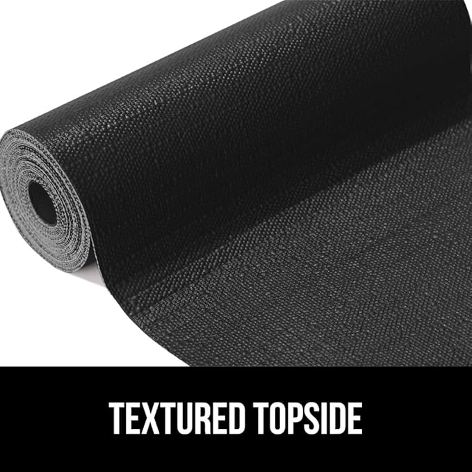 GORILLA GRIP DripGuard Shelf Liner, Non-Adhesive Drawer and Kitchen Cabinet Protector, 24x240 Inch, Strong Grip Slip Resistant Underside, Smooth Surface Liners for Cabinets, Bathrooms, Closets, Black - Image 7