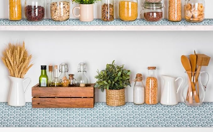 18" W x 192" L Floral Drawer and Shelf Liner for Cabinets, Non-Adhesive Strong Grip Non-Slip Flower Shelf Cabinet Kitchen Shelf Liners for Kitchen Cabinets - Image 7