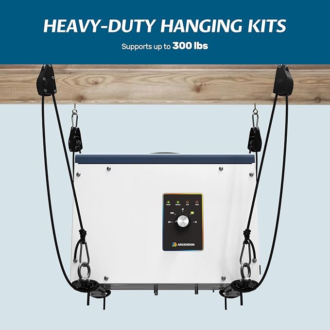 ARGENDON Hanging Kits for Compact Dehumidifiers, Easy Way to Raise and Lower Dehumidifier, Helps Reduce Noise and Vibration of the Unit, Suitable for ARGENDON Crawl Space Dehumidifier Black - Image 4