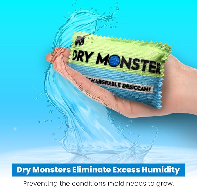100g Rechargeable Desiccant 3 Pack - Ultimate Moisture Absorbing Bags | Rechargeable Silica | Protects Valuables from Rust, Corrosion & Humidity | Easy to Use - Image 4