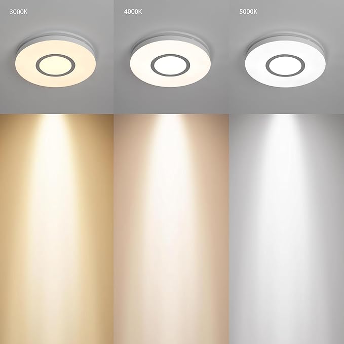 Homewerks 7141-80-CTA Bathroom Fan with LED Lights Color Changing 80 CFM 1.0 Sones Ventilation Fan with 3-Way CCT Dimmable LED Light - Image 2