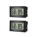 Reptile Thermometer Hygrometer Meter Indoor Temperature Gauge Fahrenheit ℉ Mini Digital Humidity for Outdoor Office Humidors Jars Incubators Guitar Case (2) by BuynowonVeanic